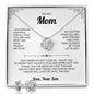 To My Mom Necklace Gift from Son