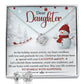 Daughter Necklace and Earring Christmas Gift Set-[Heartfelt Family Gift]