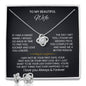 To My Wife Love Knot Necklace & Earring Gift Set