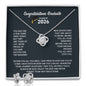 Class of 2026 Love Knot Necklace and Earring Gift Set