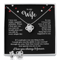 To My Wife Necklace & Earring Gift Set