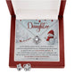 Daughter Necklace and Earring Christmas Gift Set-[Heartfelt Family Gift]