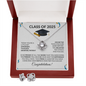 Class of 2025 Graduation Necklace Gift Love Knot-[Heartfelt Family Gift]