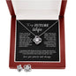 To My Future Wife Love Knot Necklace & Earring Gift Set