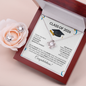 Class of 2026 Graduation Necklace and Earring Gift Set - Love Knot