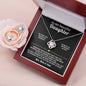 To Our Daughter Love Knot Necklace  Earring Gift Set