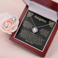 To My Daughter Love Knot Necklace & Earring Gift Set