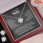 To My Wife Knot Necklace & Earring Gift Set