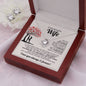 To My Wife Knot Necklace & Earring Gift Set