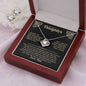 To My Daughter Love Knot Necklace & Earring Gift Set