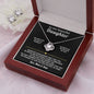 To Our Daughter Love Knot Necklace  Earring Gift Set