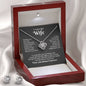 To My Wife Knot Necklace & Earring Gift Set