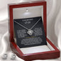 To My Wife Love Knot Necklace & Earring Gift Set
