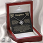 To My Daughter Love Knot Necklace & Earring Gift Set