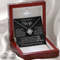 To My Wife Love Knot Necklace & Earring Gift Set