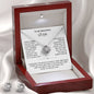 To My Wife Love Knot Necklace & Earring Gift Set