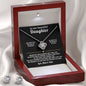 To Our Daughter Love Knot Necklace  Earring Gift Set