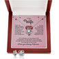 To My Wife Knot Necklace & Earring Gift Set