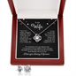 To My Wife Necklace & Earring Gift Set