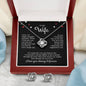 To My Wife Knot Necklace & Earring Gift Set