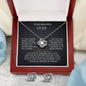 To My Wife Love Knot Necklace & Earring Gift Set