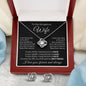 To My Wife Love Knot Necklace & Earring Gift Set