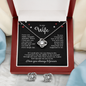 To My Wife Necklace & Earring Gift Set