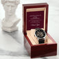 Custom Name 40 Year Work Anniversary Men's Mechanical Watch with LED Gift Box-[Heartfelt Family Gift]