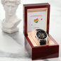 Distance Relationship Men's Mechanical Watch with LED Gift Box-[Heartfelt Family Gift]
