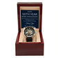 50th Year Work Anniversary Men's Mechanical Watch with LED Gift Box-[Heartfelt Family Gift]