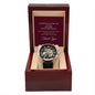 Custom Name 40 Year Work Anniversary Men's Mechanical Watch with LED Gift Box-[Heartfelt Family Gift]