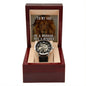 Son Be a Warrior Men's Openwork Watch with Lighted Gift Box-[Heartfelt Family Gift]