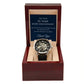 25 Year Work Anniversary Gift -Men's Mechanical Watch with LED Gift Box-[Heartfelt Family Gift]