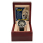 To My Dad Openwork Watch Gift for Father
