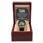 Son Strength Men's Openwork Watch with Lighted Gift Box-[Heartfelt Family Gift]