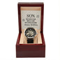 Son You're One of A Kind Men's Openwork Watch with Lighted Gift Box-[Heartfelt Family Gift]