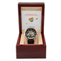 Distance Relationship Men's Mechanical Watch with LED Gift Box-[Heartfelt Family Gift]