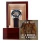 Son Be a Warrior Men's Openwork Watch with Lighted Gift Box-[Heartfelt Family Gift]