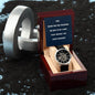 Funny Dad from Daughter Men's Mechanical Watch with LED Gift Box-[Heartfelt Family Gift]