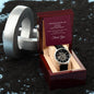 Custom Name 40 Year Work Anniversary Men's Mechanical Watch with LED Gift Box-[Heartfelt Family Gift]