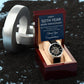50th Year Work Anniversary Men's Mechanical Watch with LED Gift Box-[Heartfelt Family Gift]
