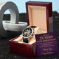15th Work Anniversary Gift Mechanical Watch-[Heartfelt Family Gift]