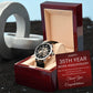 35th Year Work Anniversary Men's Mechanical Watch with LED Gift Box-[Heartfelt Family Gift]