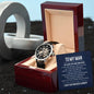 To My Man - Soulmate Husband Boyfriend Openwork Watch-[Heartfelt Family Gift]