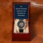 Funny Dad from Daughter Men's Mechanical Watch with LED Gift Box-[Heartfelt Family Gift]