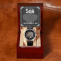 Son Strength Men's Openwork Watch with Lighted Gift Box-[Heartfelt Family Gift]