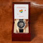 Distance Relationship Men's Mechanical Watch with LED Gift Box-[Heartfelt Family Gift]