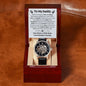 To My Daddy Men's Openwork Watch with Lighted Gift Box-[Heartfelt Family Gift]