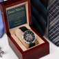 Personalized Work Commitment Men's Mechanical Watch with LED Gift Box-[Heartfelt Family Gift]