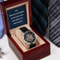 Funny Dad from Daughter Men's Mechanical Watch with LED Gift Box-[Heartfelt Family Gift]